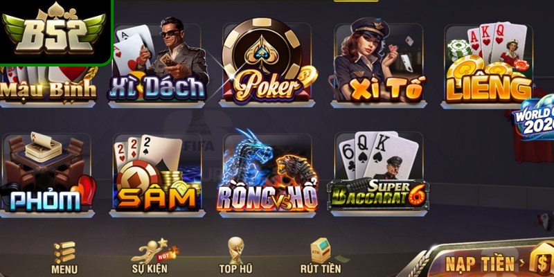 Hướng dẫn cách thức tham gia game bài B52club đơn giản