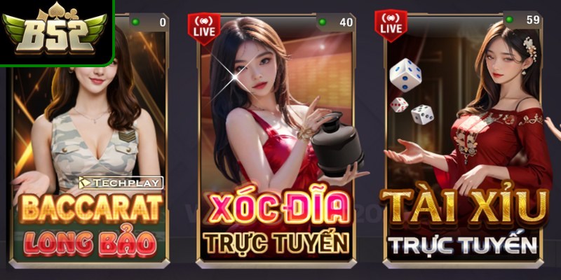 Xóc đĩa luôn là trò chơi yêu thích tại live casino B52club