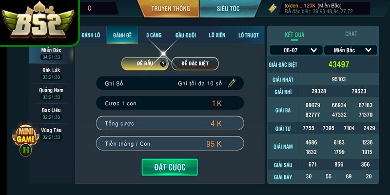 Các bước hướng dẫn tân thủ cược Lô đề 1 ăn 99 b52club 