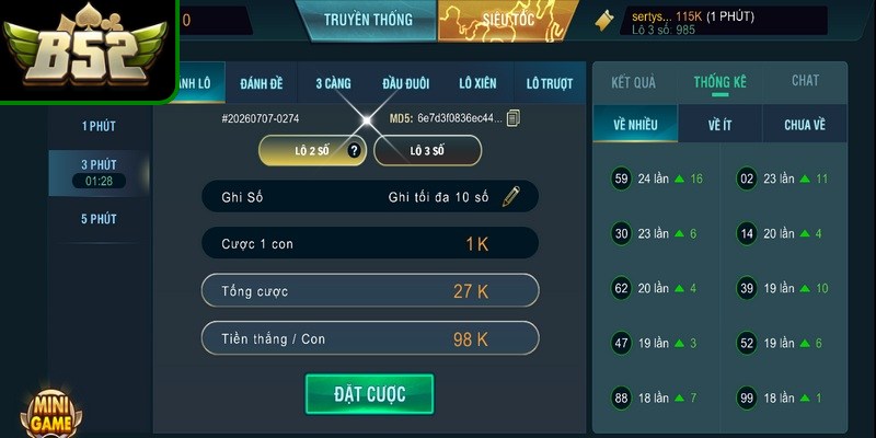 Cao thủ chia sẻ bí quyết chơi lô đề siêu tốc b52club luôn thắng