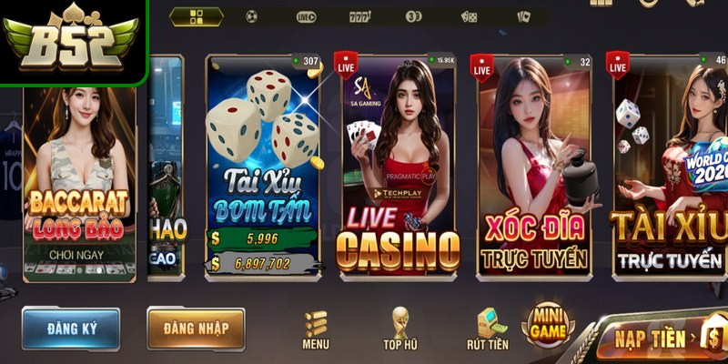Đầu tiên, bạn cần truy cập vào trang chủ chính thức để nạp tiền B52club 