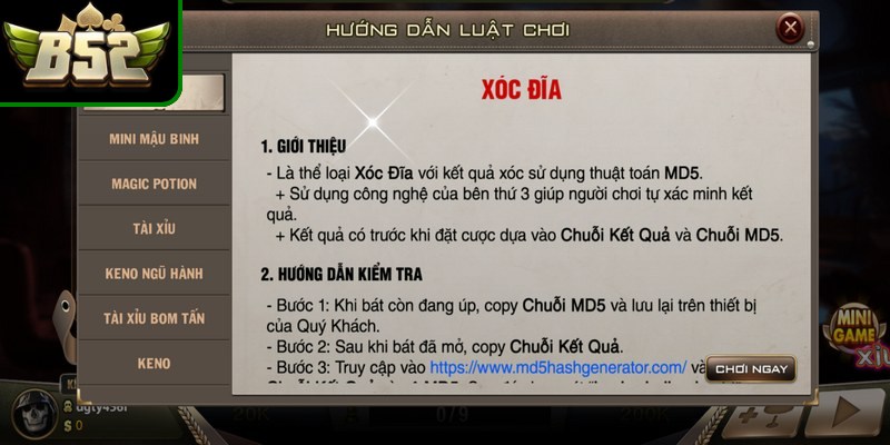 Quy tắc lựa chọn và tham gia ván đấu