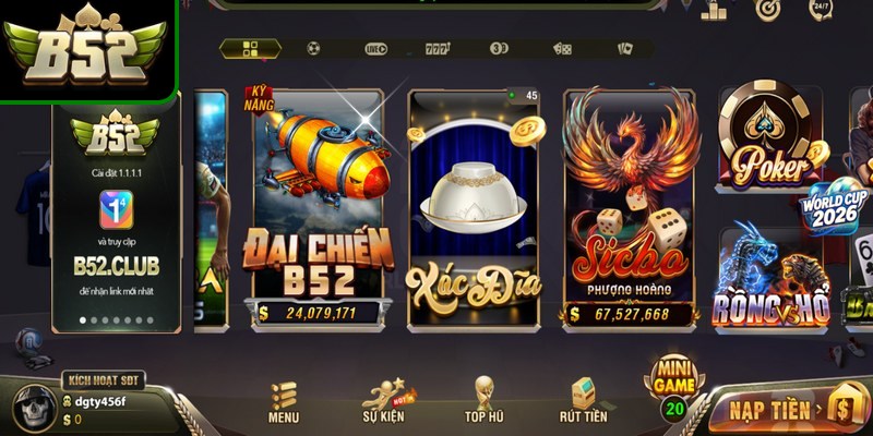 Xóc đĩa B52club được yêu thích nhờ lối chơi đơn giản nhưng tạo cảm giác hồi hộp 